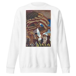 With Trumpet and Drum by Maxfield Parrish Sweatshirt