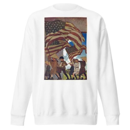 With Trumpet and Drum by Maxfield Parrish Sweatshirt
