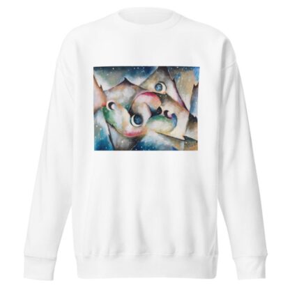 Schlafende Gestalten in nächtlicher Gebirgslandschaft by Arnold Topp Sweatshirt