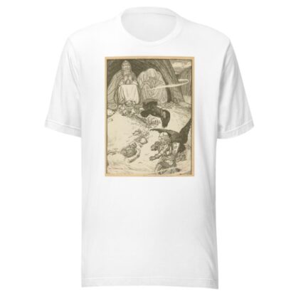 I espied a little before me a cave, where two giants, pope and pagan, dwelt. by George Woolliscroft Rhead T-Shirt