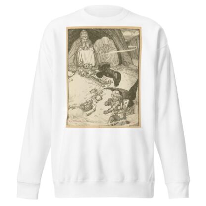 I espied a little before me a cave, where two giants, pope and pagan, dwelt. by George Woolliscroft Rhead Sweatshirt