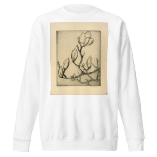 April Buds–Magnolia by Bertha Jaques Sweatshirt