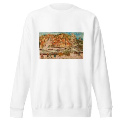 View from the bridge in Espaly by Tadeusz Makowski Sweatshirt