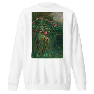 Le rosier fleuri by Gustave Caillebotte Sweatshirt