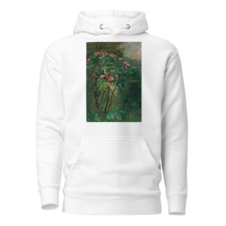 Le rosier fleuri by Gustave Caillebotte Hoodie