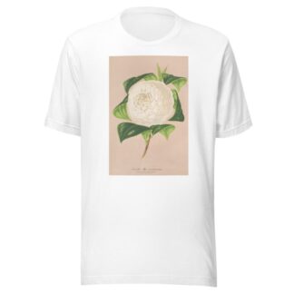 Camellia alba ornatissima by Charles Antoine Lemaire T-Shirt
