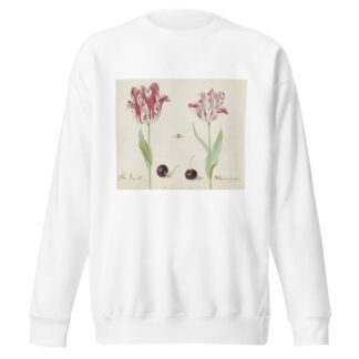 Twee tulpen met twee kersen en bij Wit Laprock Morlion da Costa by Jacob Marrel Sweatshirt