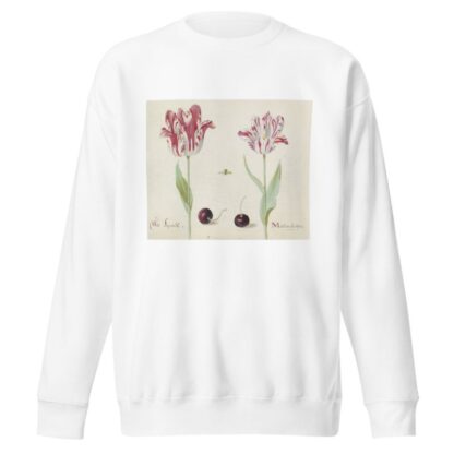 Twee tulpen met twee kersen en bij Wit Laprock Morlion da Costa by Jacob Marrel Sweatshirt
