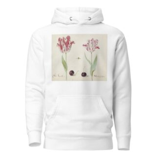 Twee tulpen met twee kersen en bij Wit Laprock Morlion da Costa by Jacob Marrel Hoodie