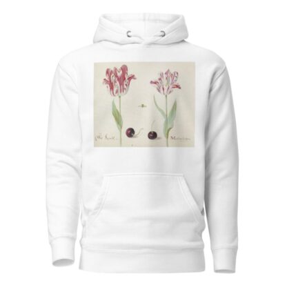 Twee tulpen met twee kersen en bij Wit Laprock Morlion da Costa by Jacob Marrel Hoodie