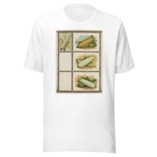 Pop Corn, Sweet Corn by Genesee Valley Lithograph Co. T-Shirt