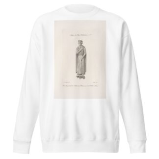 Statue du roi Childebert Ier. by Nicolas Xavier Willemin Sweatshirt
