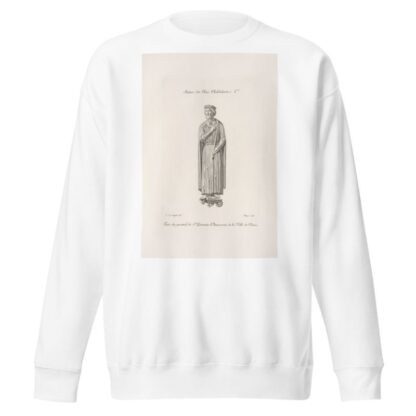 Statue du roi Childebert Ier. by Nicolas Xavier Willemin Sweatshirt