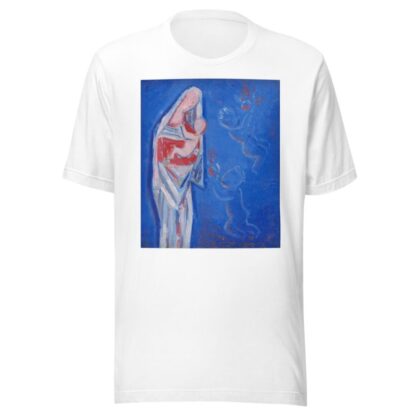 Standing Madonna with an Angel by Mikuláš Galanda T-Shirt