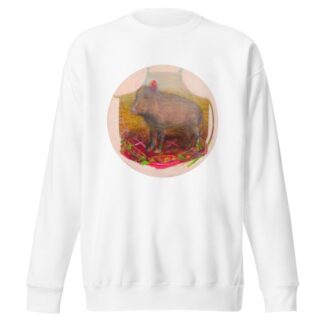 Roosa kõrvaga märklaud by Tiit Pääsuke Sweatshirt