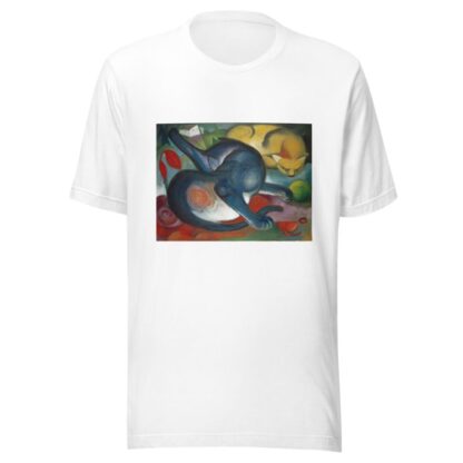 Two Cats, Blue and Yellow by Franz Marc T-Shirt