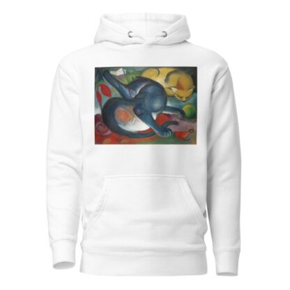 Two Cats, Blue and Yellow by Franz Marc Hoodie