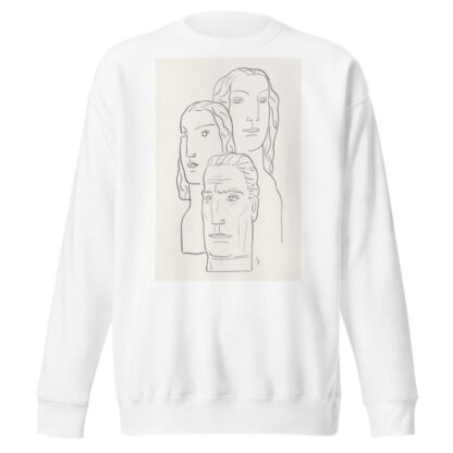 Twee vrouwen hoofden en een mannen hoofd by Leo Gestel Sweatshirt