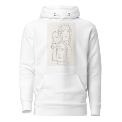 Twee vrouwen hoofden en een mannen hoofd by Leo Gestel Hoodie