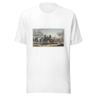 Mounted Artilleryman Leading Three Horses by Carle Vernet T-Shirt