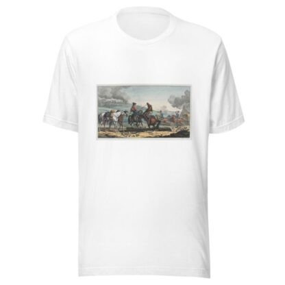 Mounted Artilleryman Leading Three Horses by Carle Vernet T-Shirt