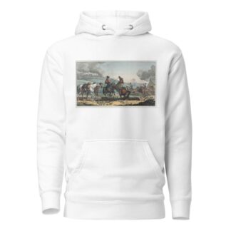 Mounted Artilleryman Leading Three Horses by Carle Vernet Hoodie