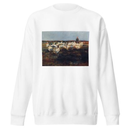 Gänseherde auf der Weide by Demeter Koko Sweatshirt