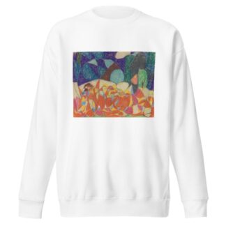 Figurengruppe unter lila-grünen Formen by Adolf Hölzel Sweatshirt