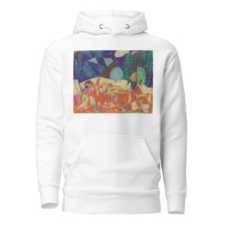 Figurengruppe unter lila-grünen Formen by Adolf Hölzel Hoodie