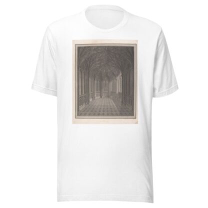 View of the Inside of a Small Chapel on the West Side of the Area of the Cloisters of St Stephen’s Chapel, Westminster by John Topham T-Shirt
