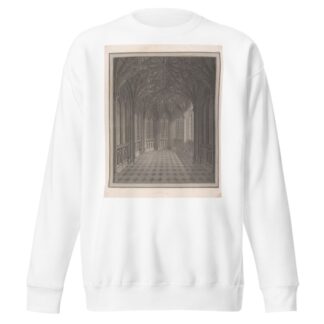 View of the Inside of a Small Chapel on the West Side of the Area of the Cloisters of St Stephen’s Chapel, Westminster by John Topham Sweatshirt