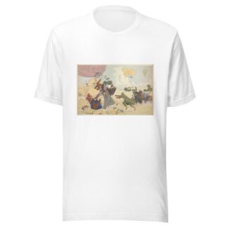 Atterrissage d’un ballon libre. Estampe de Pierre Gatier. by Pierre Gatier T-Shirt