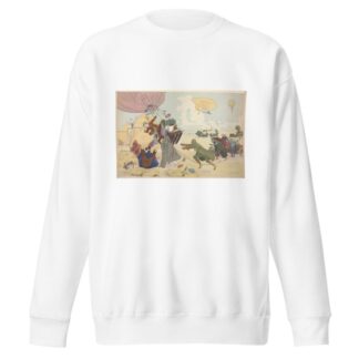 Atterrissage d’un ballon libre. Estampe de Pierre Gatier. by Pierre Gatier Sweatshirt