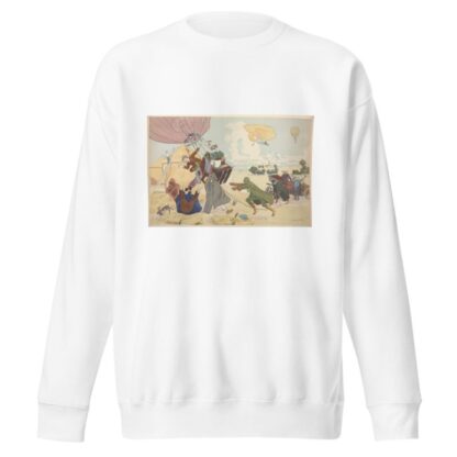 Atterrissage d’un ballon libre. Estampe de Pierre Gatier. by Pierre Gatier Sweatshirt