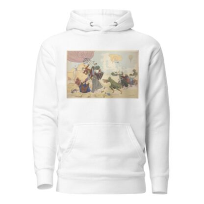 Atterrissage d’un ballon libre. Estampe de Pierre Gatier. by Pierre Gatier Hoodie