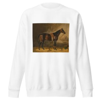 A Bay Horse in a Stable by Emil Volkers Sweatshirt