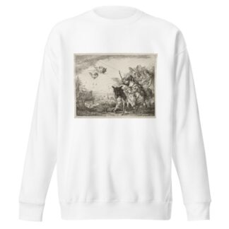 Joseph Pausing to Gaze at the Infant Christ by Giovanni Domenico Tiepolo Sweatshirt