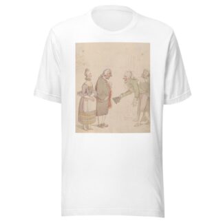 A dandy making a call by Thomas Rowlandson T-Shirt
