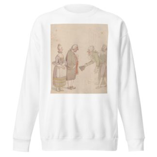 A dandy making a call by Thomas Rowlandson Sweatshirt