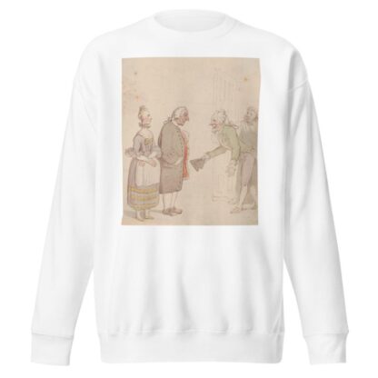 A dandy making a call by Thomas Rowlandson Sweatshirt