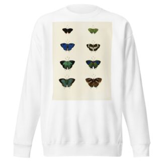 Foreign butterflies occurring in the three continents Asia, Africa and America Pl.066 by Pieter Cramer Sweatshirt