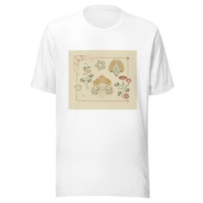 Abstract design based on leaves and trumpet-shaped flowers by George Auriol T-Shirt