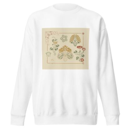 Abstract design based on leaves and trumpet-shaped flowers by George Auriol Sweatshirt