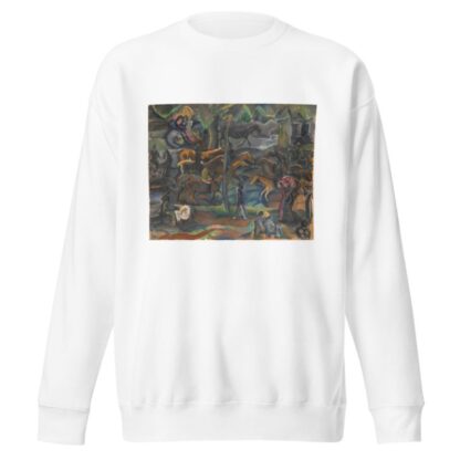 Reiter und Flaneure im Park by Georges Kars Sweatshirt