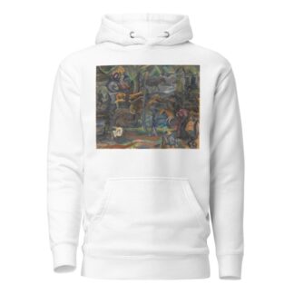 Reiter und Flaneure im Park by Georges Kars Hoodie