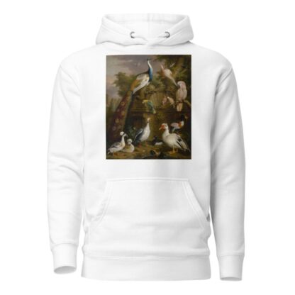 An assembly of birds in a parkland landscape by Jakob Bogdány Hoodie
