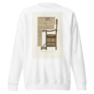 Kresla ili tron slonovoy kosti V.K. Ioanna III. by Fedor Grigoryevich Solntsev Sweatshirt