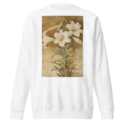 Still Life of Easter Lilies by John La Farge Sweatshirt