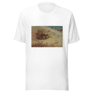 Woodcock sheltering in the sand dunes by Archibald Thorburn T-Shirt