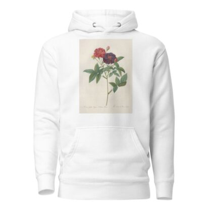 Rosa Gallica Purpurea Velutina by Pierre Joseph Redouté Hoodie